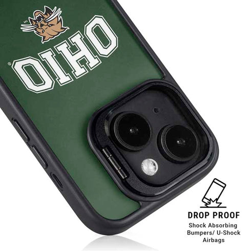 Ohio University Ohio Bobcats iPhone 15 Kickstand Case